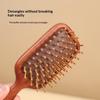 Mirror Comb 2-In-1 Sandalwood Air Cushion Comb - Fine-Toothed, Scalp Massaging Hairbrush For All Hair Types Scalp Massage