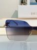Women's Fashion Rimless Metal Sunglasses CHAIN M1U - UV Protection, Large Frame