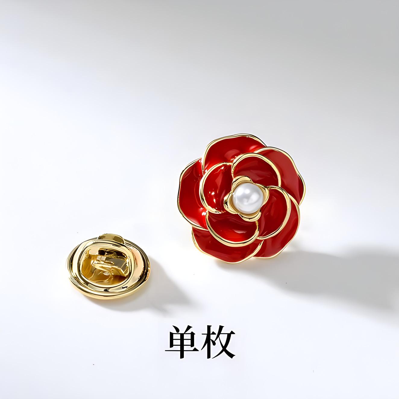 

Камелия Анти-свет Артефакт Маленькая Брошь Женская Изысканная Жемчужная Брошь Булавка Скрытая Кнопка Фиксированная Одежда Аксессуары