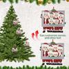 Christmas Ornament 2D Flat Family Name Greeting Tree Ornament Festive Decor Collectible Hanging Ornament Personalized Gift