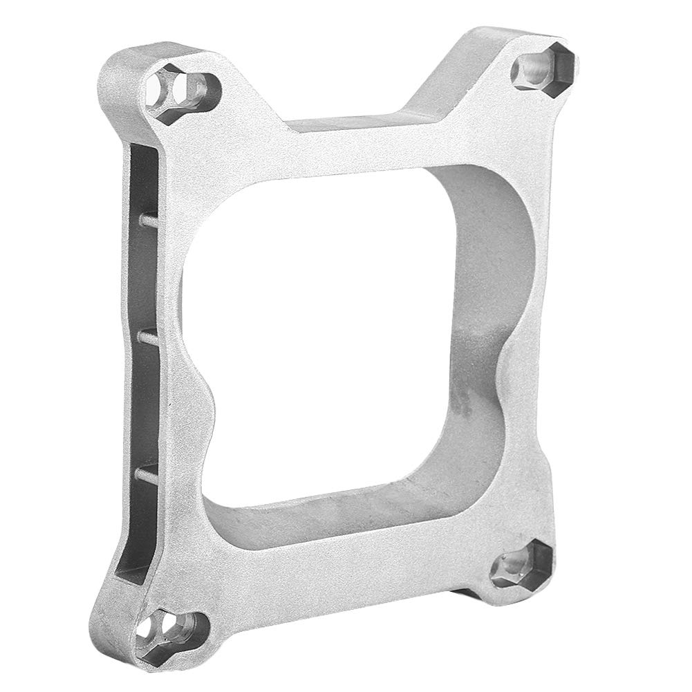 Qiilu Carburetor Mounting Gasket, 3/4" Open Carburetor Adapter 4bbl Quadrajet Manifold