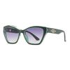 European and American light luxury cat eye advanced sunglasses women's new travel sunscreen UV protection sunglasses