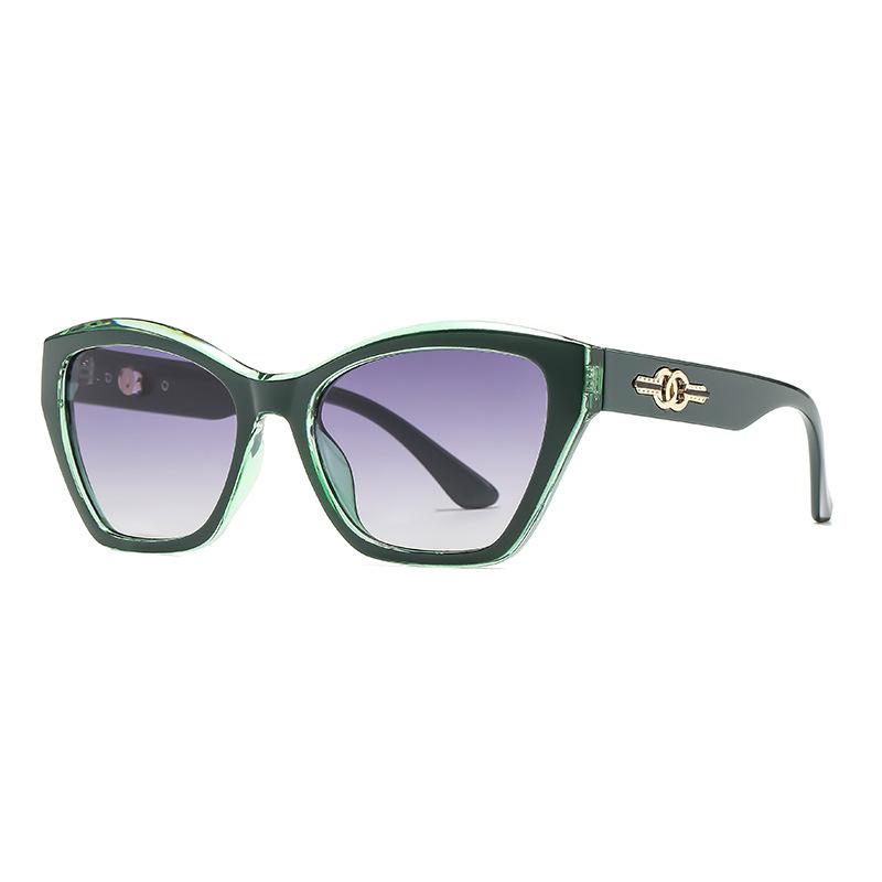 European and American light luxury cat eye advanced sunglasses women's new travel sunscreen UV protection sunglasses