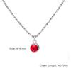 Clear Zircon 12 Month Birthstone Charm Necklace for Women Stainless Steel Thin Box Chain Necklace Jewelry Birthday Gift 2026