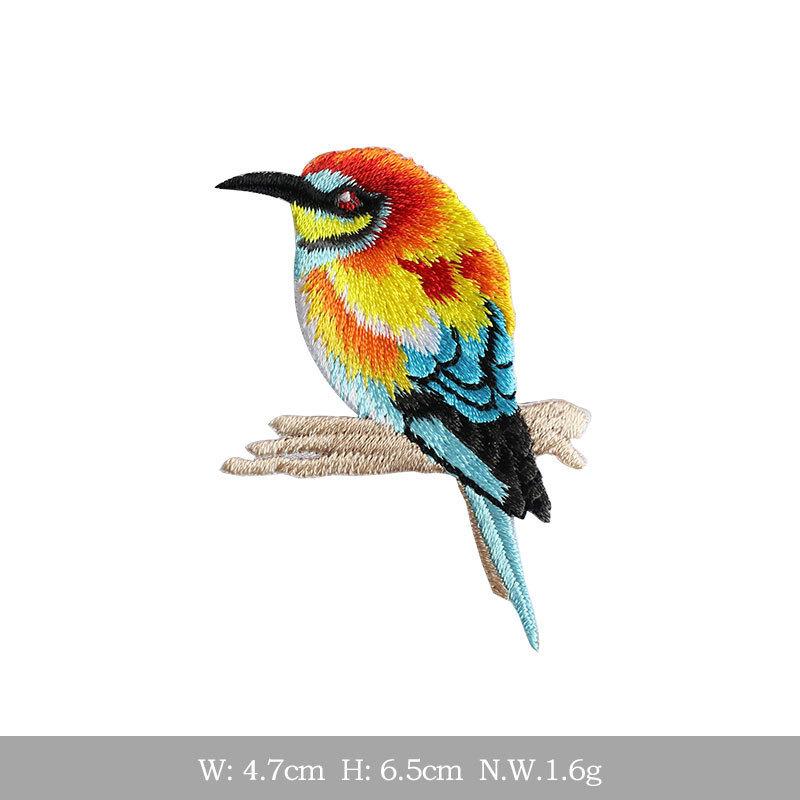 

Three Loves Самоклеящаяся наклейка на ткань с изображением животных Наклейка с рисунком птиц Наклейка на одежду, брюки, сумка, украшение для отверстий Наклейка на одежду Вышитая наклейка 2 #B 4.7 * 6.5CM.