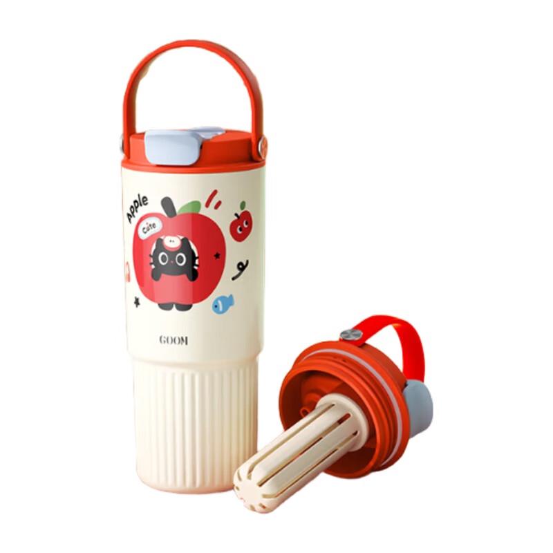 GOOM Large Capacity Insulated Straw Water Bottle