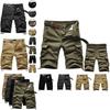 Durable Men's Combat Military Camo Cargo Shorts With Multiple Pockets For Summer
