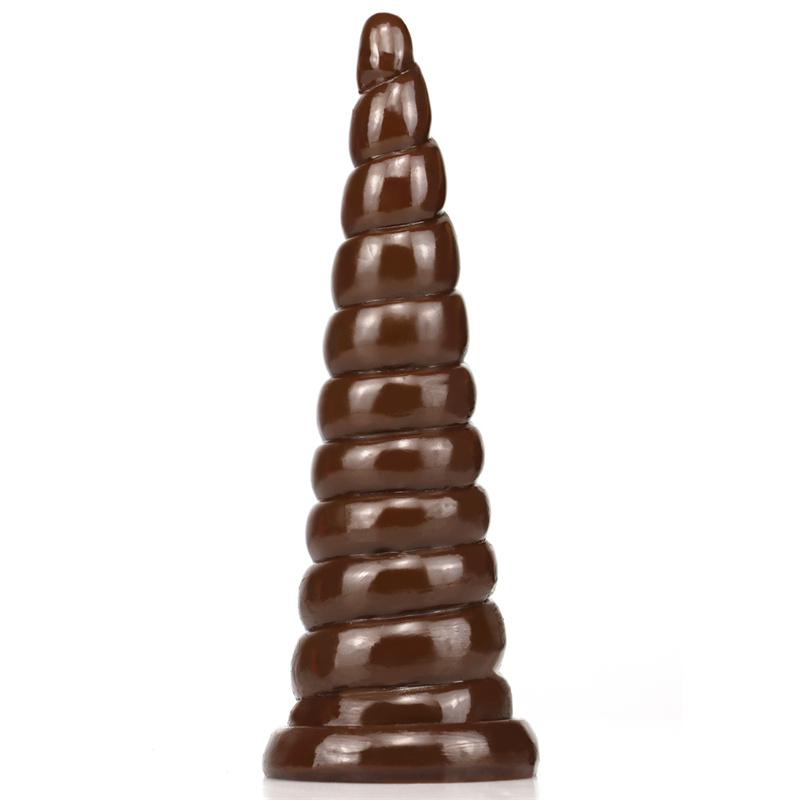 Kackkopf Eierlos Transparent Penis Groß Simulation Falscher Penis Kristall Weibliches Masturbationsgerät Analer Stöpsel Erwachsenenprodukte