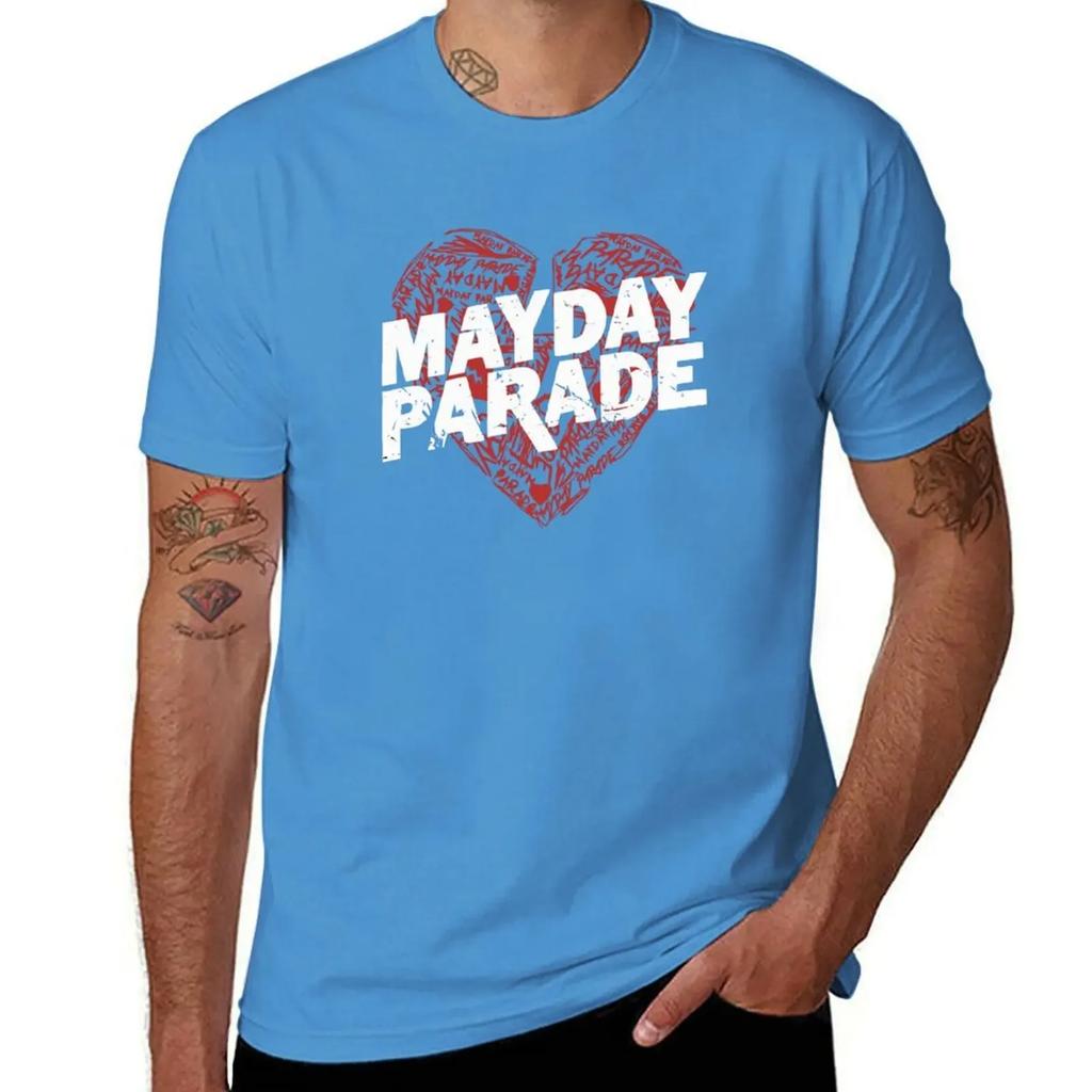 heart art mayday parade logo T-Shirt vintage tees vintage graphic tee workout shirts for men