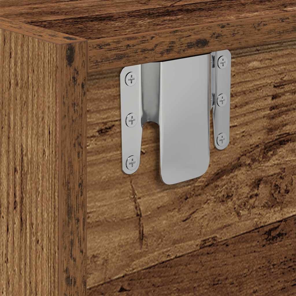 TV Cabinets 2 pcs Rustic Wood Look 80 x 31 x 25.5 cm Engineered Wood