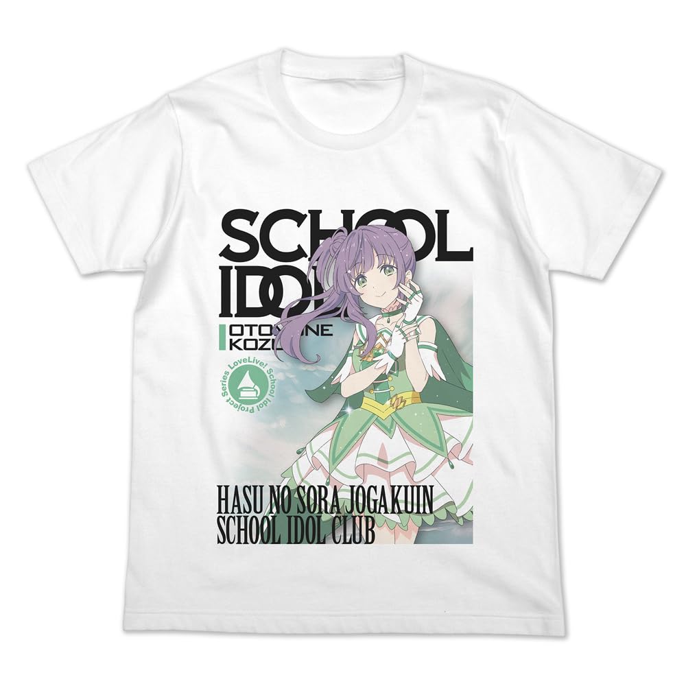 Nijigen Cospa Love Hasunozora Academy School Idol Club Otsumune Kozue Full Color Official Card Game WHITE XL Size [Official] Live! Girls' T-Shirt Ver.