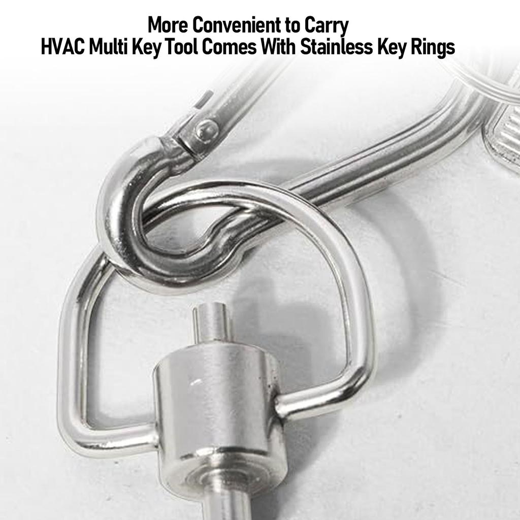 2PCS Refrigerant Locking Cap Key Stainless Steel HVAC Key Tool Locking Key for 410A and R22 HVAC Refrigerant