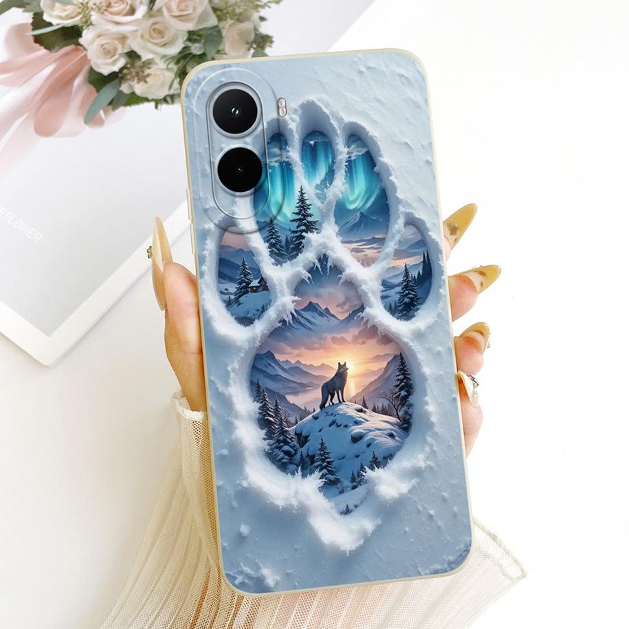 For Xiaomi Poco M7 4G Case Simple Bowknot Cartoon Cat Rabbit Soft Silicone Back Cover For Xiaomi Poco M7 Plus M7Plus PocoM7 Capa