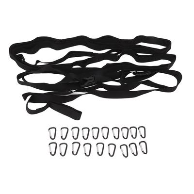 19 Ring Travel Hanger Clothesline Outdoor Portable Camping Clothesline with Carabiner for Travel
