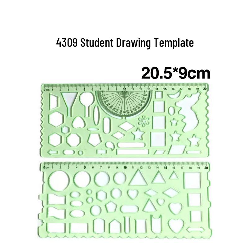 Multi-Function Drawing Template Ruler for Circles, Ellipses, Furniture, Architecture, Geometry, Mathematics, and Interior Design.