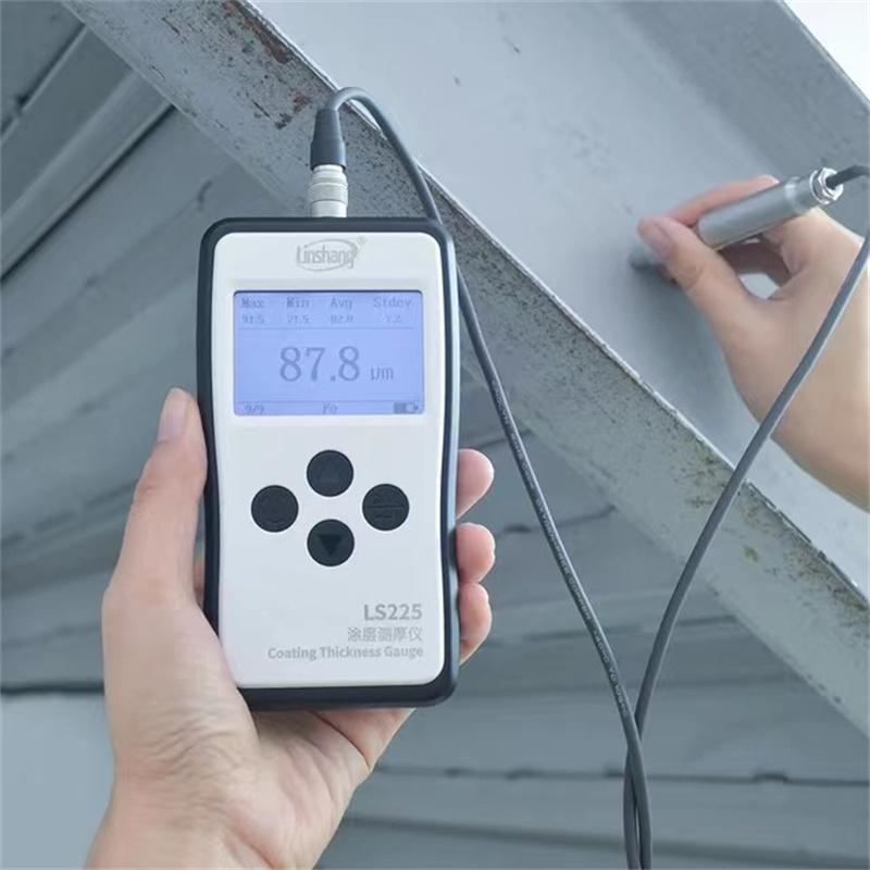 Linshang LS225+F500 Plating Thickness Tester Paint Gauge for Screws Bolts Coating Thickness of Electroplated Plating Clad Layer