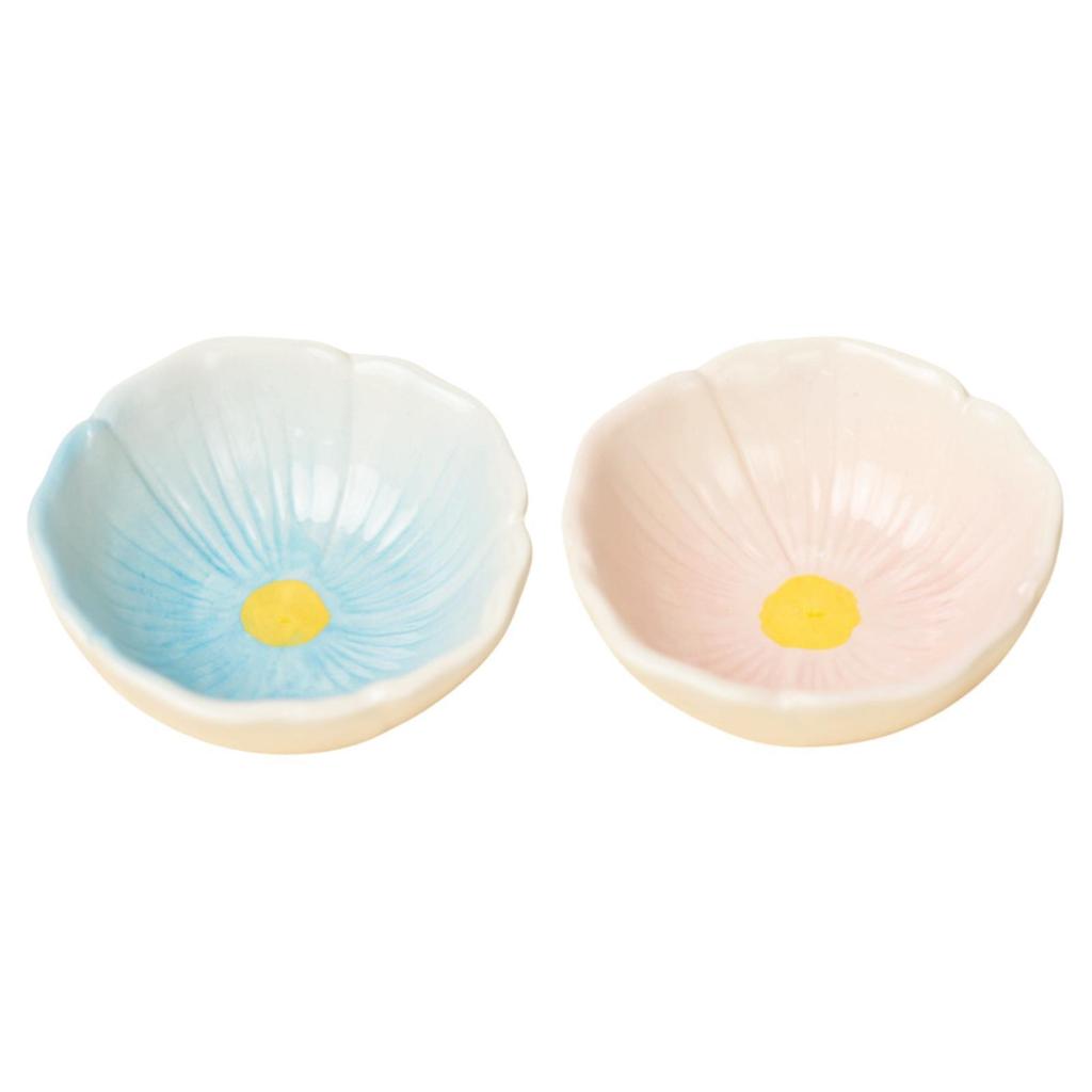 Hamster Ceramic Food Bowl Cute Floral Design Water Dish Rodent Feeder for Small Animals Gerbils Guinea Pigs Hedgehogs