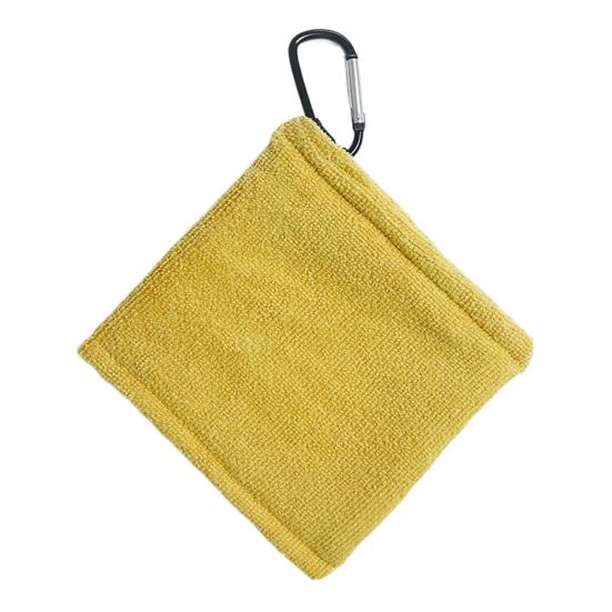 Golf Ball Towel Small Pocket Towel with D Clip for Balls Clubs Portable Golf Ball Cleaner Accessories for Men Women Course Exercise