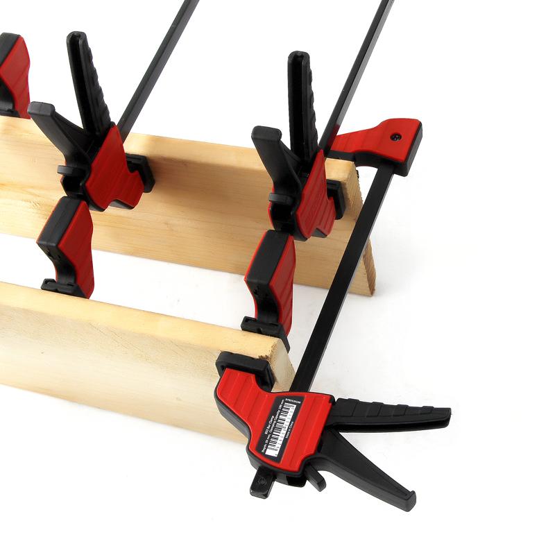 4 6 12 Zoll Schnellratsche F-Klammer Schwerlast Holzbearbeitung Werkstück Balkenklemme Klemmen-Set Holzbearbeitung Umgekehrtes Spannen 100 150 300mm