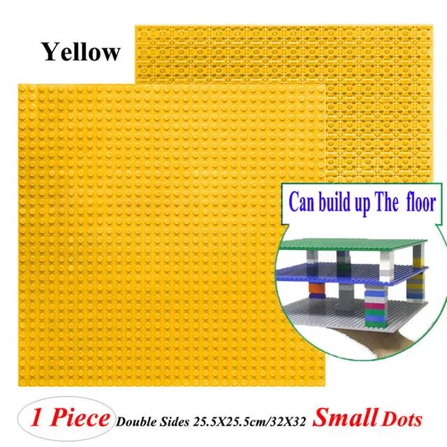32*32 Dots Double Sided Baseplates Small Bricks DIY Building Blocks Figure Base Plate Compatible Brand Bricks Color Baseplates