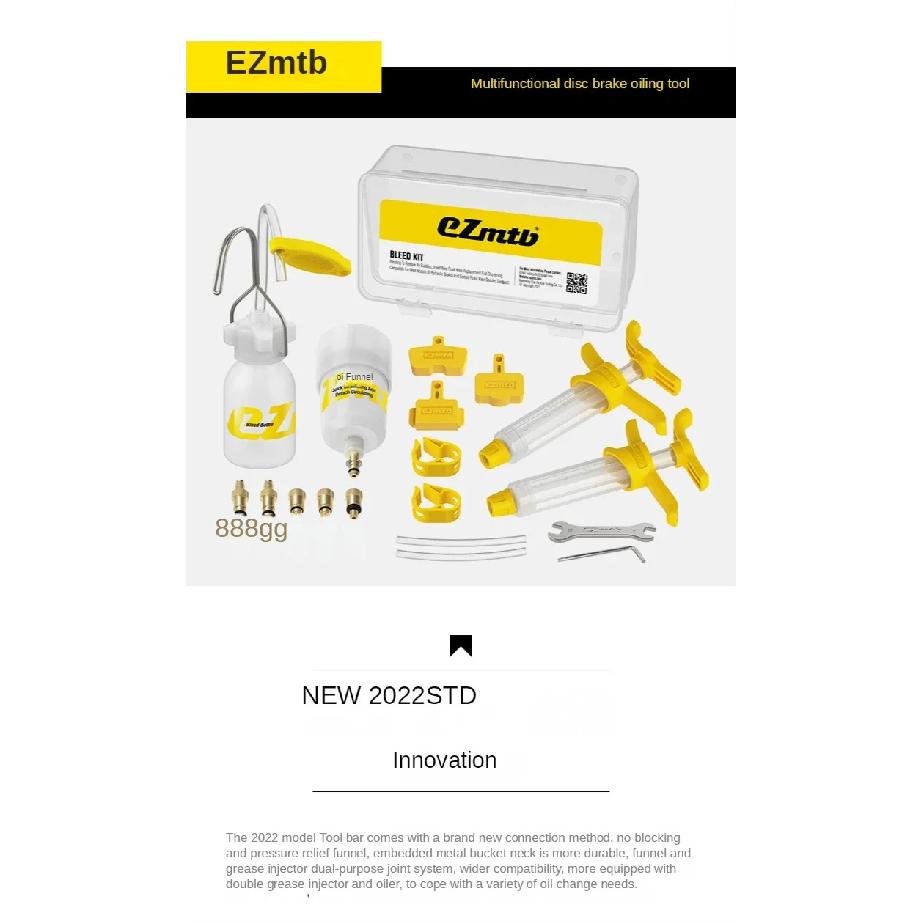 Ezmtb Bicycle Hydraulic Disc Brake Oil Bleed Kit Tools For SHIMANO, SRAM, Avid, MAGURA Series MTB Road Bike Brake Repair Tool