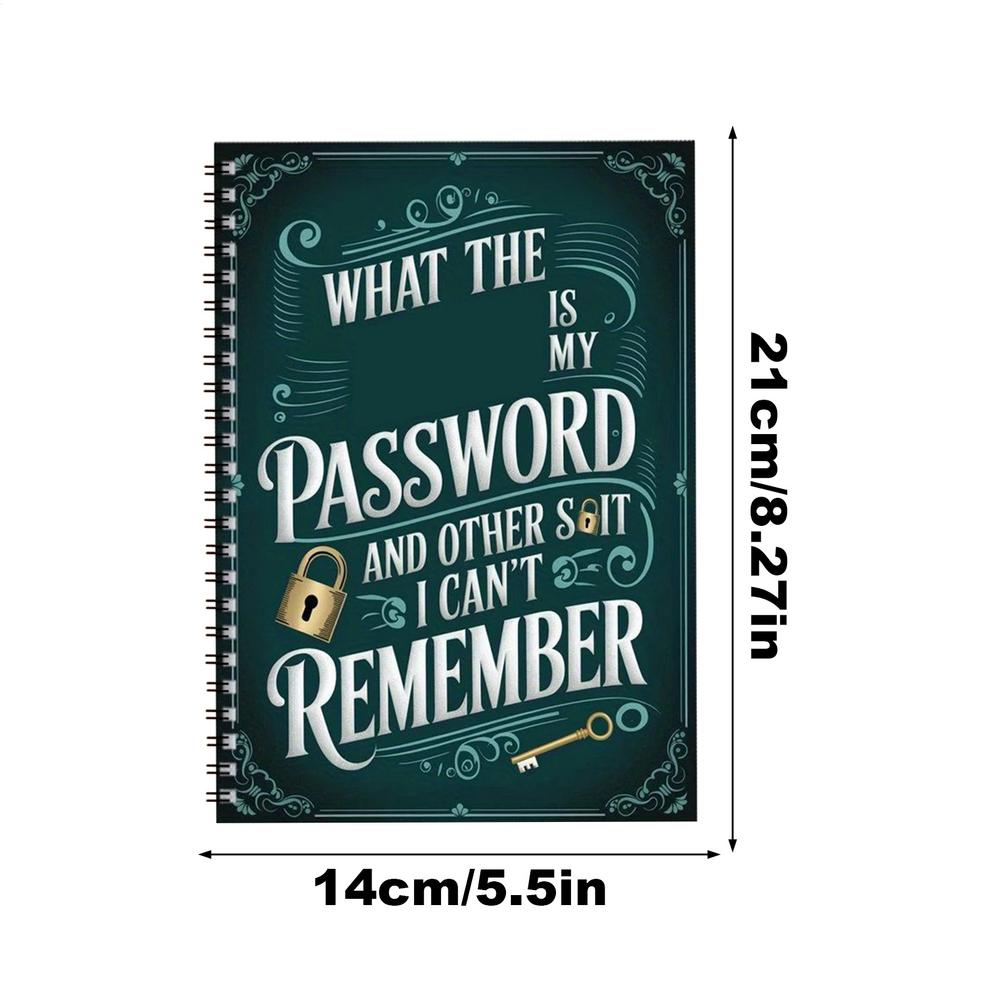 1pcs 2026 New Spiral Password Notebook Is Used for Internet Computer Mail Login To Record Website User Name and Password