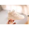 Fashion Retro High-top Children's Sports Shoes Thin Velvet Winter Casual Soft-soled Toddler Shoes Little White Shoes
