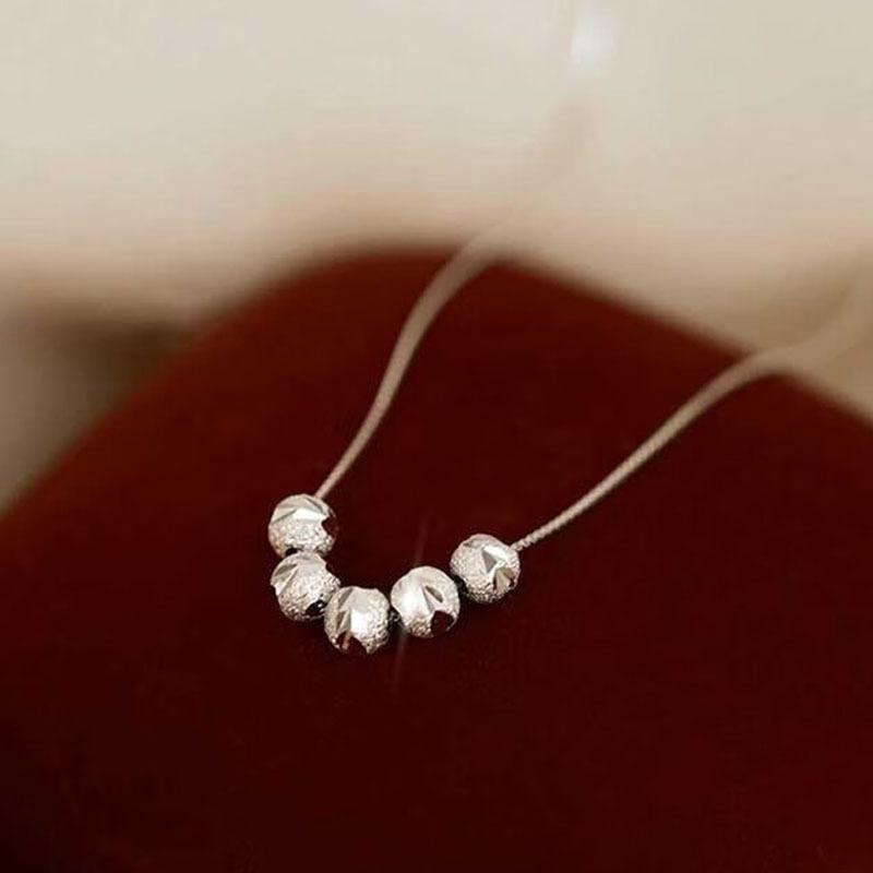 

Ожерелье с бусиной-перевертышем, ожерелье «Пять благословений Лимэнь», женский нишевый дизайн, премиальные аксессуары, ретро, жемчужный свет