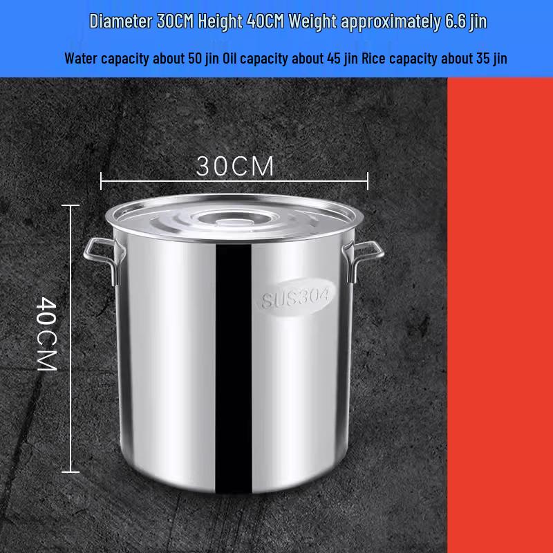 Толстостенная кастрюля из нержавеющей стали с крышкой