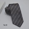 Men's 8cm Jacquard Polyester Tie - Business Formal and Casual High-Class Style