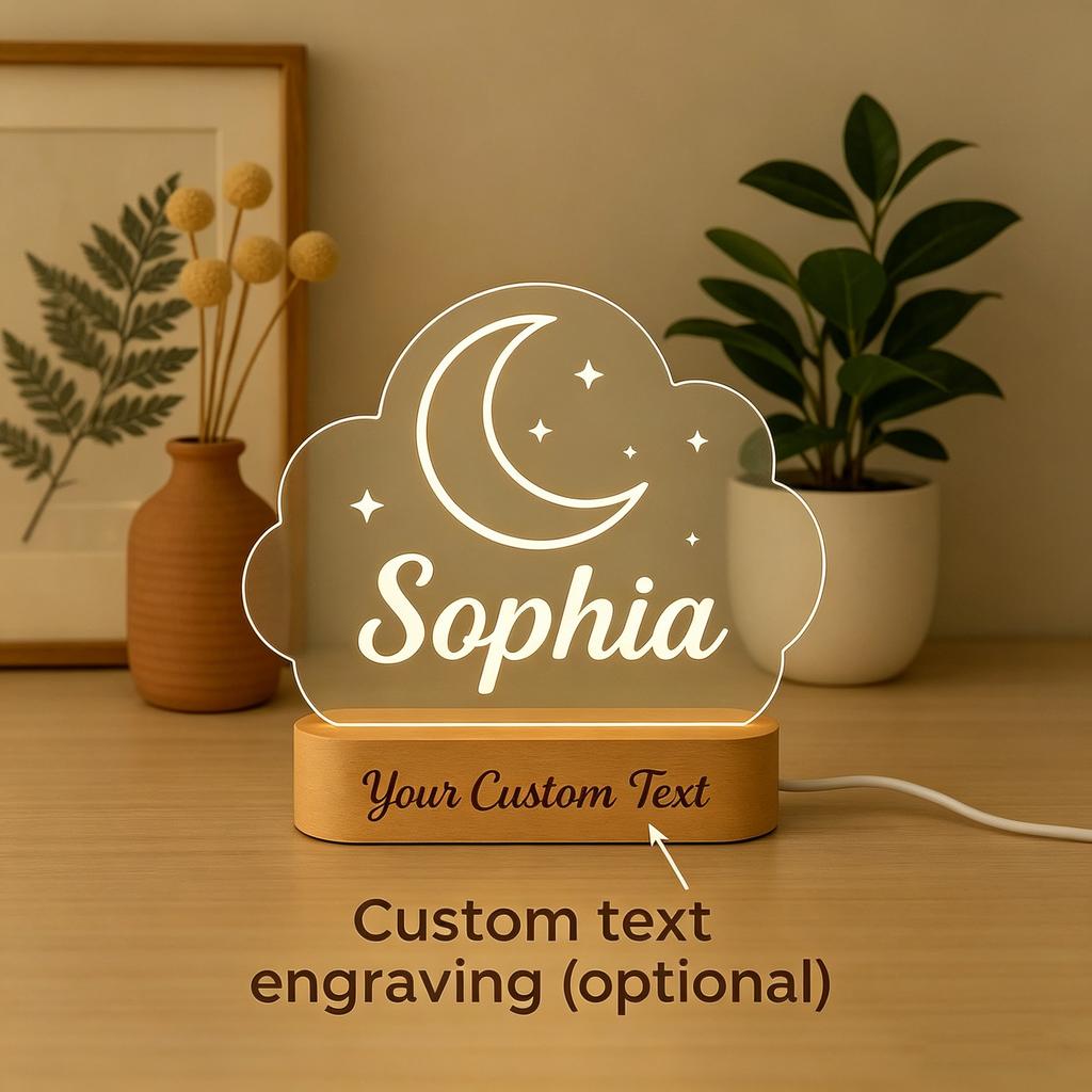 Personalized Acrylic Night Light Custom Favorite Image And Slogan Creative Living Room Gift Choice For All Pet Enthusiasts