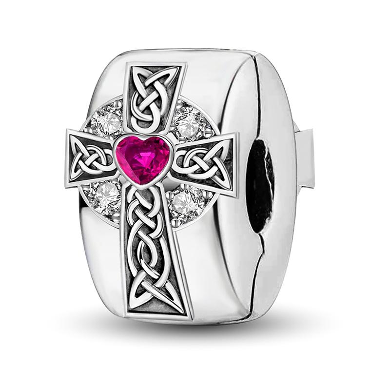 Copper Love Angels Four Leaf Clover Charm Bead Fit For Women Bracelets Bangles Diy Jewelry Making