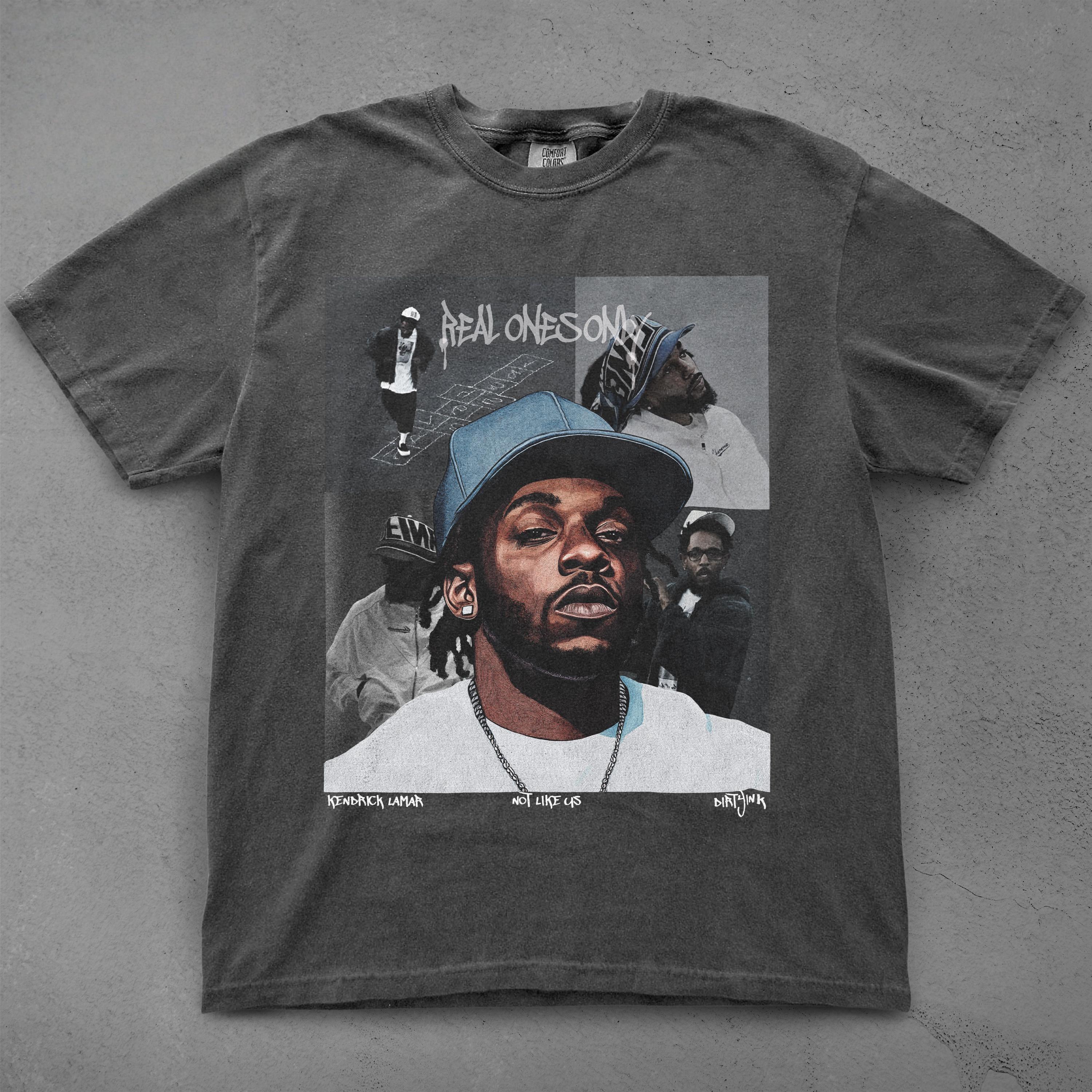 

2025 Summer Kendrick Lamar T-shirt, Hip-hop Culture Retro Rap Idol 90s Streetwear Pure Cotton Men s and Women s Printed T-shirt S