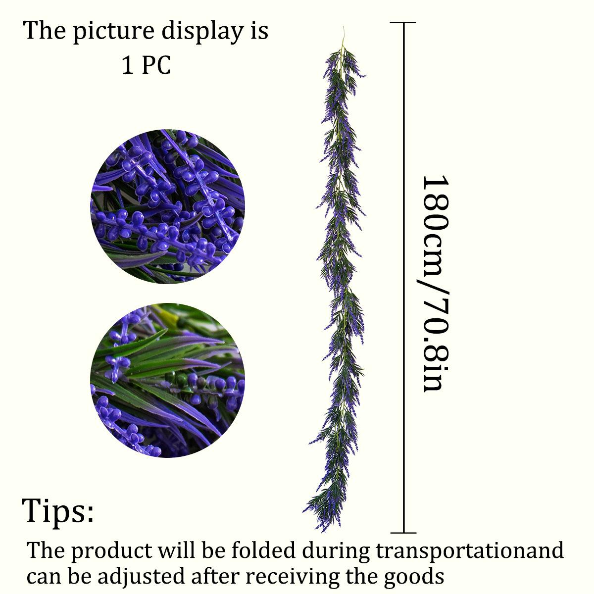 Искусственная лавандовая лоза для декора камина и создания сцен