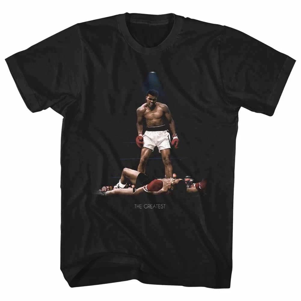 Футболка Muhammad Ali Spotlight Легенда бокса GOAT Взрослая мужская МАЛЕНЬКАЯ Черная Новая S