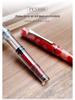 PENBBS 495 Piston Fountain Pen - Large Capacity Transparent Acrylic Unisex Writing Pen
