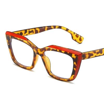 Stilvolle quadratische Brille Damen Herren Transparentes Brillengestell Markendesigner Niedlich Klare Brille Mode Optischer Rahmen