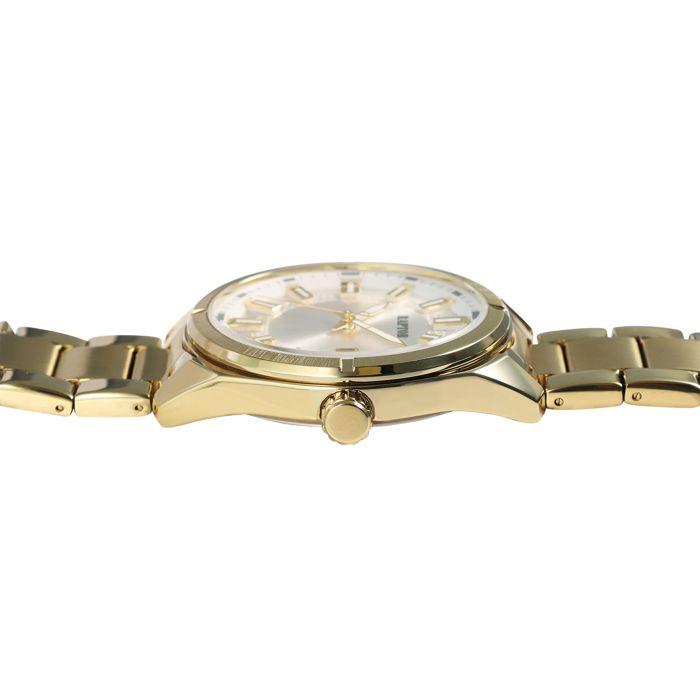 Montre bracelet homme - Nikolle - Doré acier inoxydable - Boîtier 44 mm - Quartz