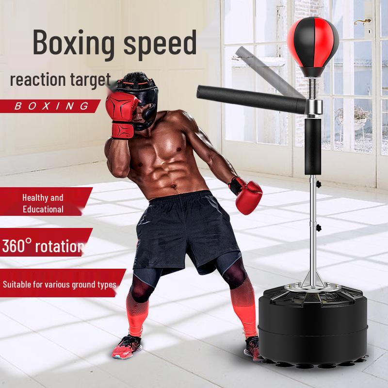 Boxing Reaction Target Trainer: Rotating Vertical Stick for Adults & Kids