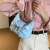 Women Underarm Bag Bowknot Shoulder Bag Korean Style Messenger Bag Shopping Bag