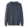 Hengyuanxiang Men's Round Neck 100% Wool Base Layer Sweater