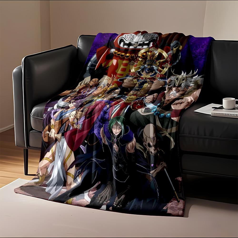 "Anime Characters Group Epic Design Blanket" Flannel blanket for bedroom, living room, sofa, and nap sofas.