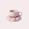 Ceramic Mug Cute Cloud Decorative Plate Coffee Cup Set Creative Ceramic Cup Gift  Modern Living Room Home Decoration