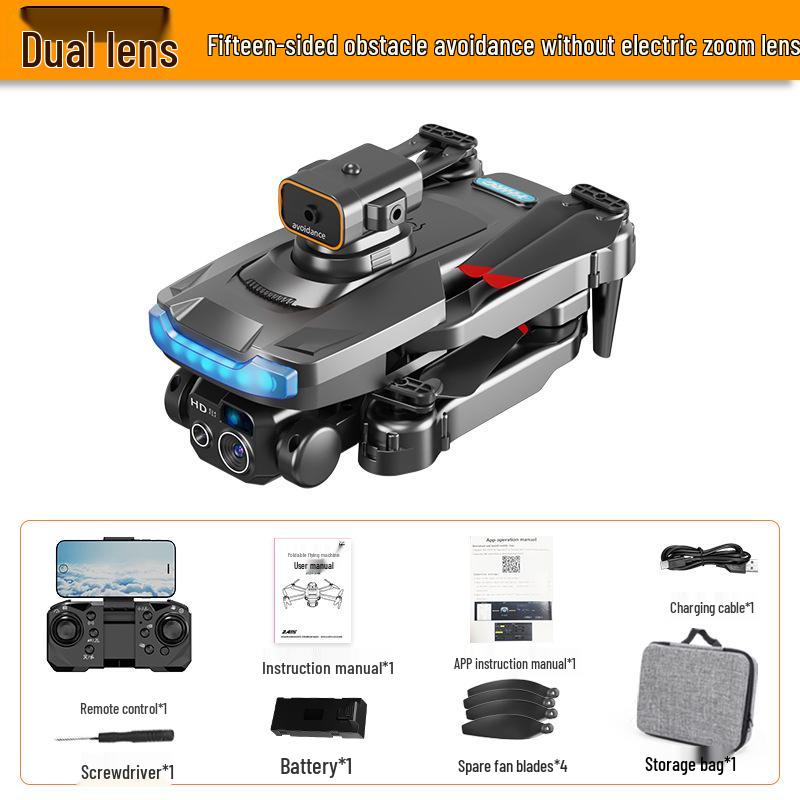 Dronă P15: Pliabil, Evitarea Obstacolelor, Fotografie HD, GPS fără Perii, Telecomandă, Prietenos cu Copiii, Funcții Profesionale