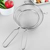 304 Stainless Steel Ladle & Skimmer with Wooden Handle, Double Ear Design for Kitchen Straining