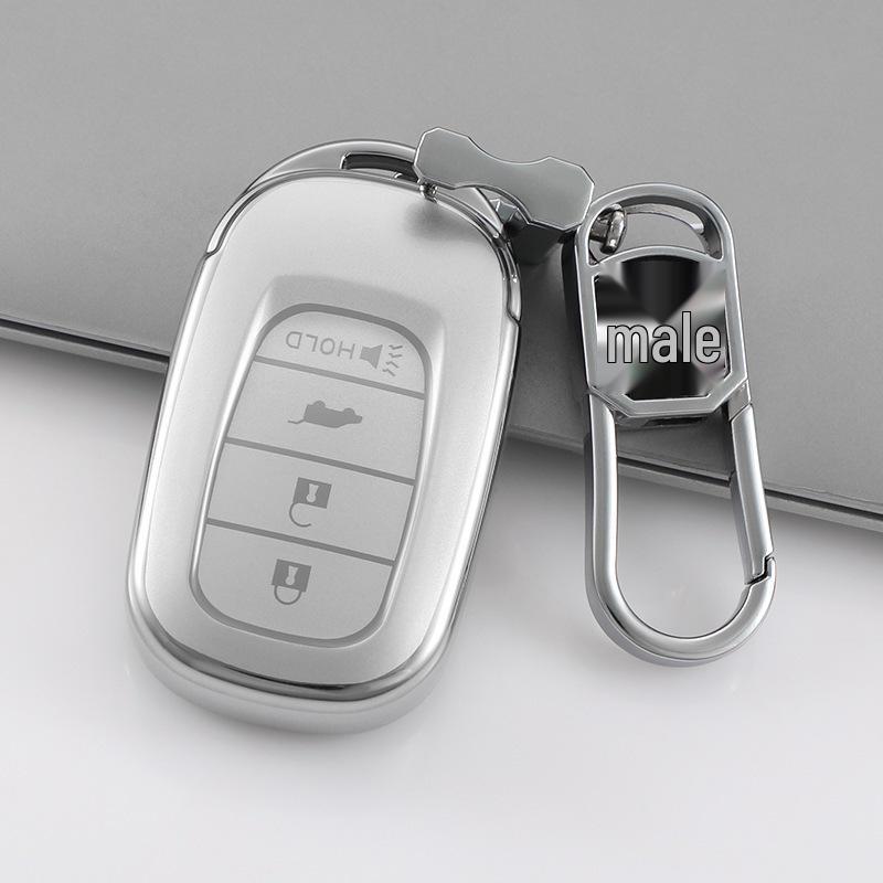 Honda Civic 11th Gen Key Cover, Sand Silver Full Protective Case
