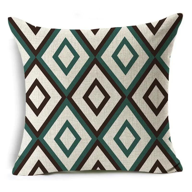 Creative Simple Geometry Cushion Cover Modern Office Car Waist Cushion Bedroom Living Room Decorative Pillowcase 45*45Cm