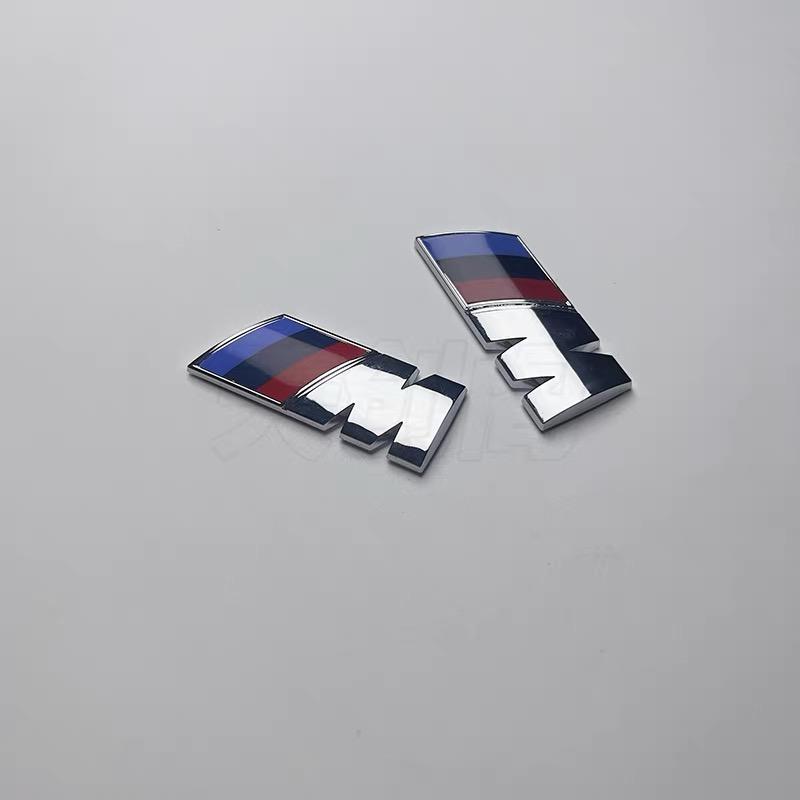 Hot For BMW M 3D Metal Car M Logo Body Side Badge Body Rear Trunk Decor Sticker For BMW M M1 M2 M3 M4 M5 M6 M7 M8 Car Trunk badge logo Sticker