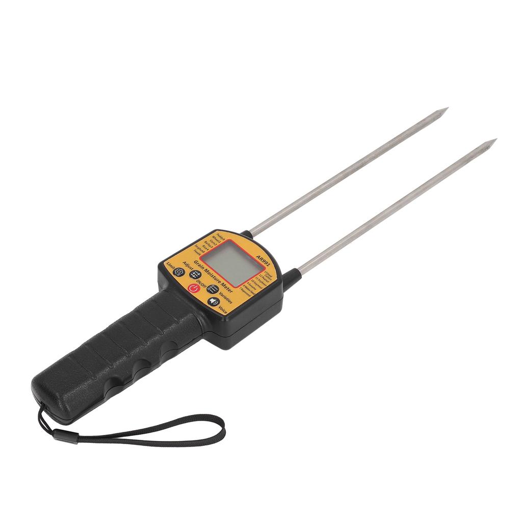 Grain Humidity Meter Digital LCD Display Grain Humidity Tester with Double Probe for Rice Wheat