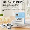 Kids Instants Print Camera Set With 3 Paper Rolls Portable, High Resolution Images, Thermals Printing